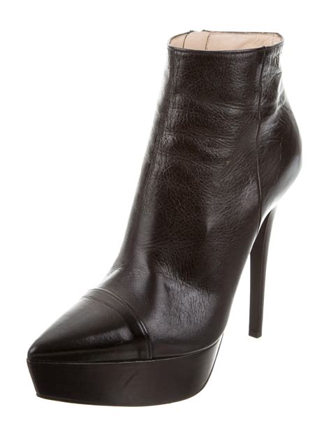 prada platform ankle boots side xip|prada leather ankle boots.